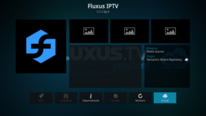 Using the Fluxus IPTV addon