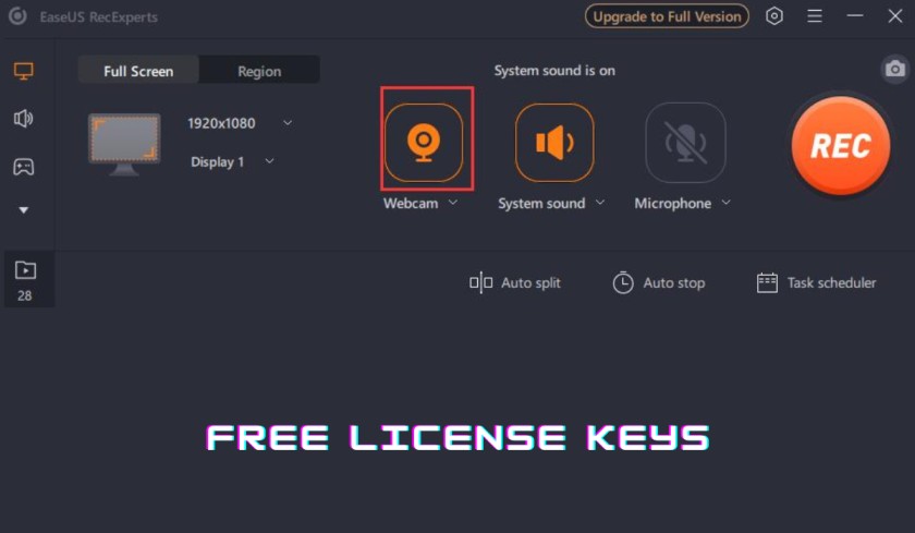 EaseUS RecExperts Pro License Key