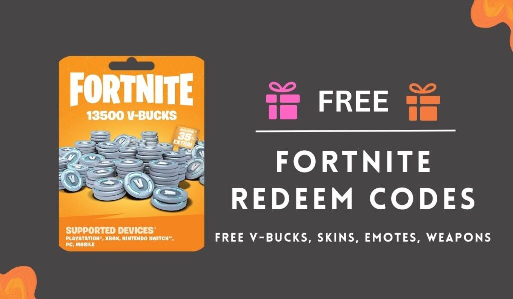 Free Fortnite Redeem Codes