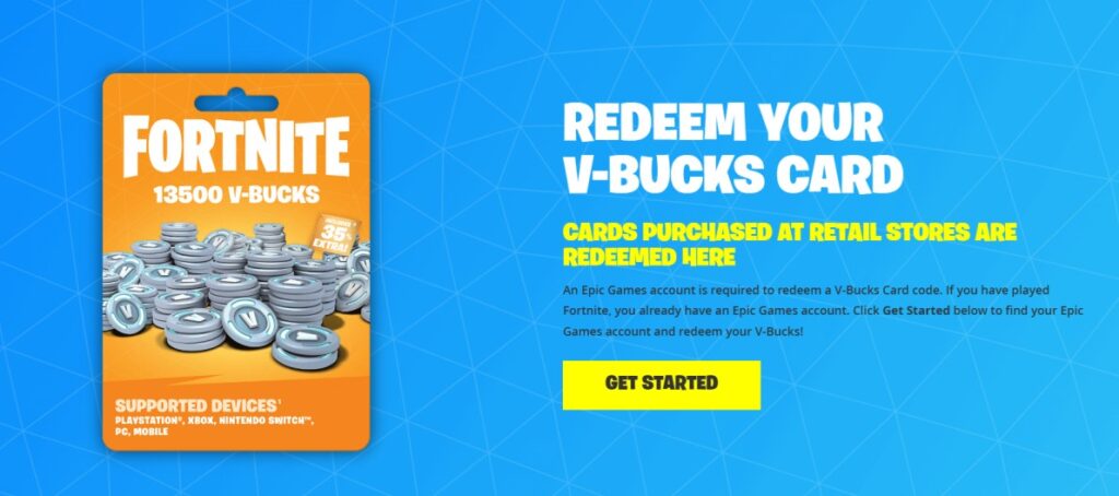 Redeem Free Fortnite Gift Cards