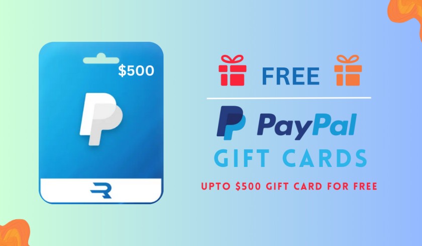 Free PayPal Gift Cards